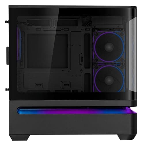Asus Prime AP202 Micro ATX Mid Tower Black with Tempered Glass Side Panel and USB 3.2 Gen 2x2 Type-C, USB 3.2 Gen 1 Type-A image