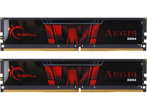 G.Skill Aegis Black / Red DDR4-2666 CL19 32GB (2x16GB) image