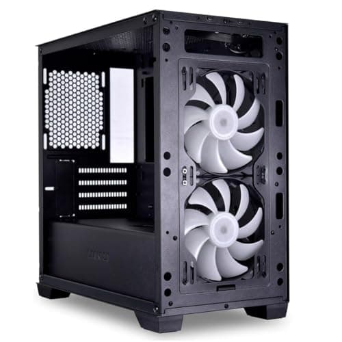 Lian Li LANCOOL 205M Micro ATX Mid Tower Black with Tempered Glass Side Panel and USB 3.2 Gen 1 Type-A image
