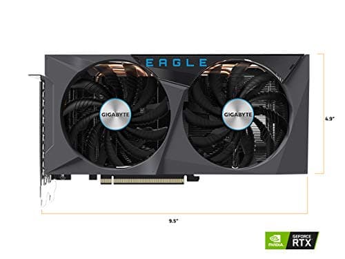 GIGABYTE Eagle OC GeForce RTX 3060 Ti 8GB GDDR6 PCI Express 4.0 ATX Video Card GV-N306TEAGLE OC-8GD (rev. 2.0) (LHR) image