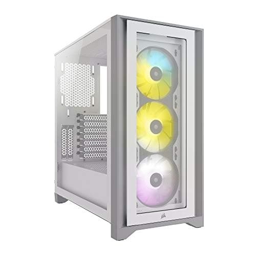 Corsair iCUE 4000X RGB ATX Mid Tower White Tempered Glass image