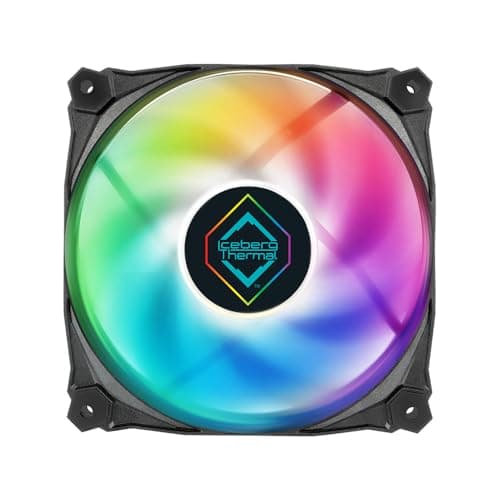 Iceberg Thermal IceGALE Lightning 120mm Black ARGB PWM 76.74 CFM 3-Pack image