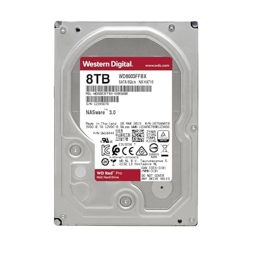 Western Digital Red Pro 8 TB 3.5" Internal HDD 7200 RPM SATA 6.0 Gb/s image