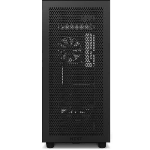 NZXT H7 Flow (2022) ATX Mid Tower Black with Tempered Glass Side Panel and USB 3.2 Gen 2x2 Type-C, USB 3.2 Gen 1 Type-A image