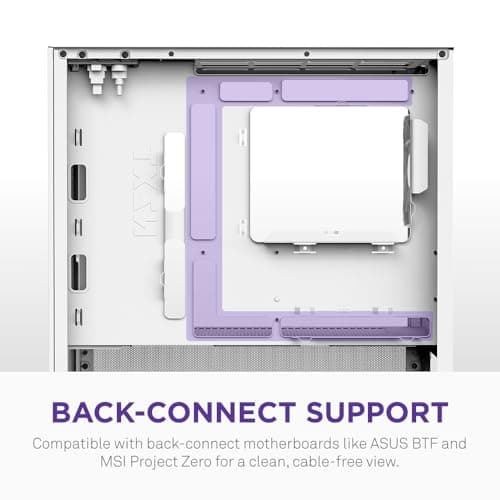 NZXT H3 Flow Micro ATX Mid Tower White Tempered Glass Side Panel and USB 3.2 Gen 2x2 Type-C USB 3.2 Gen 1 Type-A image