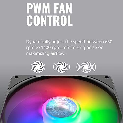 Cooler Master SickleFlow 140mm Black Addressable RGB PWM 67 CFM 1-Pack image