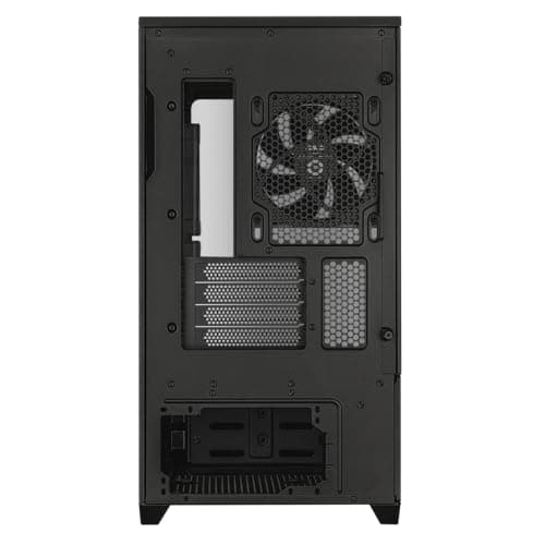 Asus Prime AP202 Micro ATX Mid Tower Black with Tempered Glass Side Panel and USB 3.2 Gen 2x2 Type-C, USB 3.2 Gen 1 Type-A image
