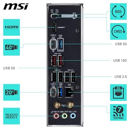 MSI X870E GAMING PLUS WIFI DDR5 ATX image
