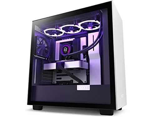 NZXT H7 - Mid-Tower PC Gaming Case - Tempered Glass - Enhanced Cable Management Water-Cooling Ready - Black image