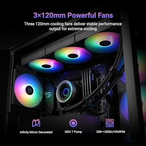 ID-COOLING FX360 Water 360mm INF 58 CFM Black image