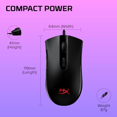 HP HyperX Pulsefire Core RGB Optical Wired Gaming Mouse image