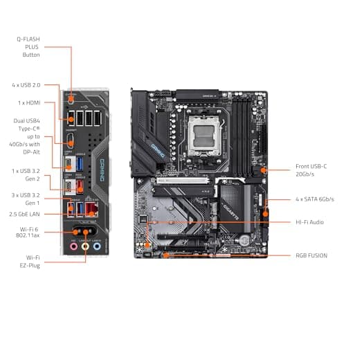 Gigabyte X870 GAMING WIFI6 AM5 DDR5 ATX image