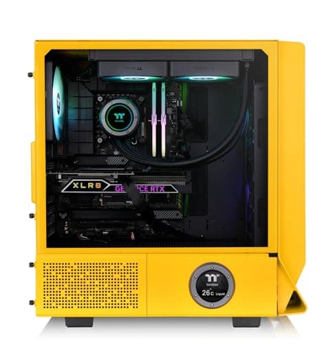 Thermaltake Ceres 350 MX ATX Mid Tower Yellow Tempered Glass Side Panel, USB 3.2 Gen 2 Type-C and USB 3.2 Gen 1 Type-A Front Panel image