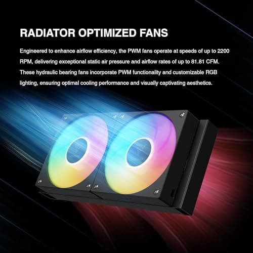 GAMDIAS CHIONE P5 81.81 CFM Water 240mm Black image