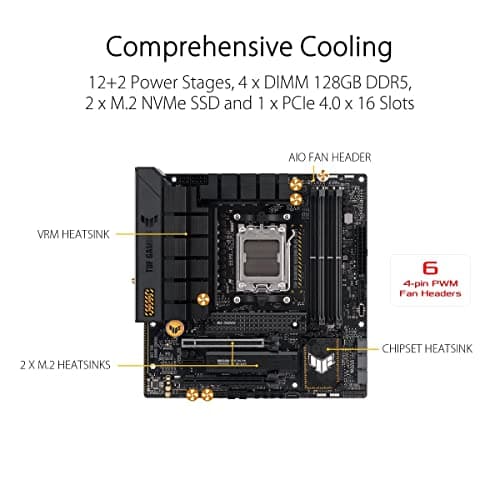 Asus B650M TUF GAMING B650M-PLUS WIFI AM5 DDR5 Micro ATX image