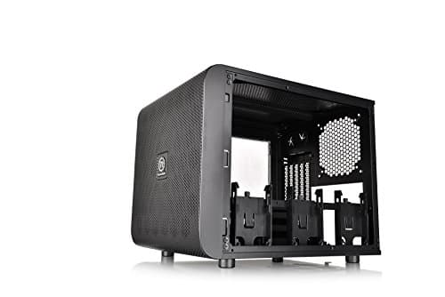 Thermaltake Core V21 Micro ATX Mini Tower Black with Acrylic Side Panel and USB 3.2 Gen 1 Type-A image