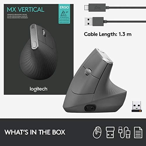 Logitech MX Vertical Wireless Optical Mouse image