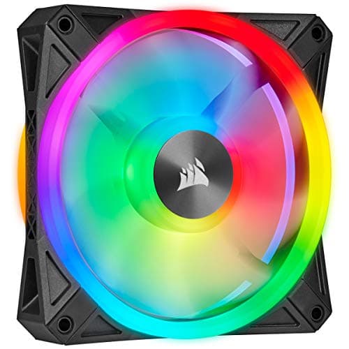 Corsair iCUE QL140 140mm Black PWM RGB 50.2 CFM 2-Pack image