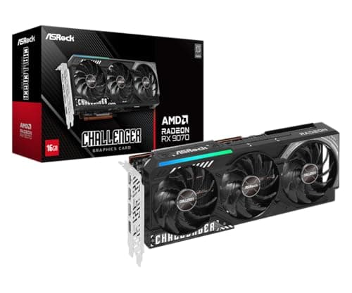 ASRock Challenger Radeon RX 9070 16GB GDDR6 Black / Silver image