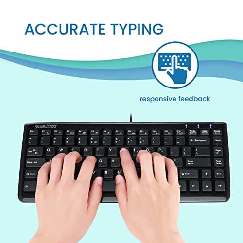 Perixx PERIBOARD-407B Wired Mini Keyboard image