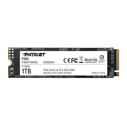 Patriot P300 1TB SSD M.2-2280 PCIe 3.0 X4 NVMe main image