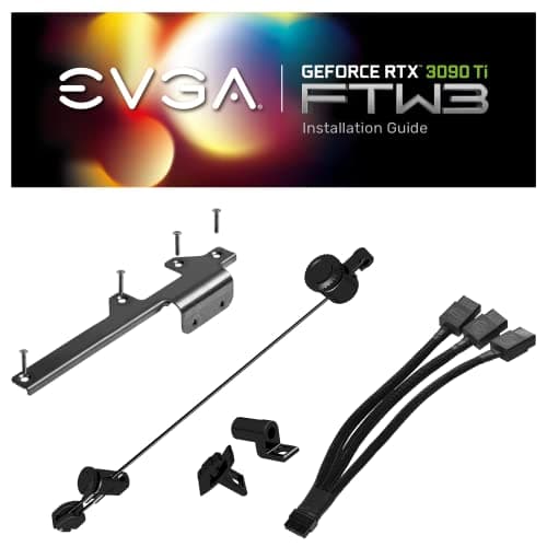 EVGA GeForce RTX 3090 Ti FTW3 BLACK GAMING, 24G-P5-4981-KR, 24GB GDDR6X, iCX3, ARGB LED, Backplate, Free eLeash image