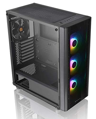 Thermaltake V250 TG ARGB ATX Mid Tower Black with Tempered Glass Side Panel and USB 3.2 Gen 1 Type-A, USB 2.0 Type-A image