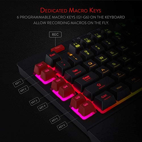 Redragon K512 SHIVA RGB Wired Gaming Keyboard image
