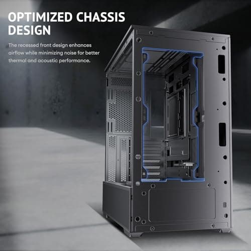 Antec FLUX REAR Mid Tower Case With Tempered Glass image