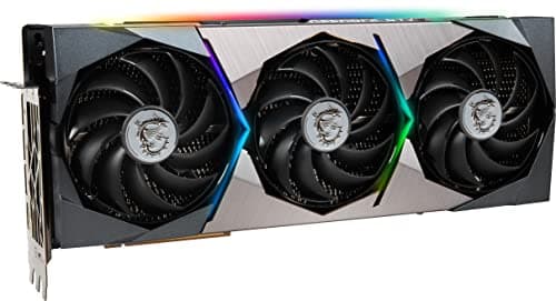 MSI NVIDIA GeForce RTX 3090 Ti Suprim X Overclocked Triple Fan 24GB GDDR6X PCIe 4.0 Graphics Card image