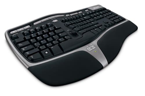 Microsoft WTA-00001 Wireless Ergonomic Keyboard with Laser Mouse image