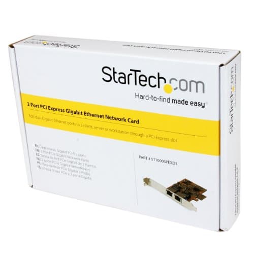 StarTech ST1000SPEXD3 2 x Gigabit Ethernet PCIe x1 image