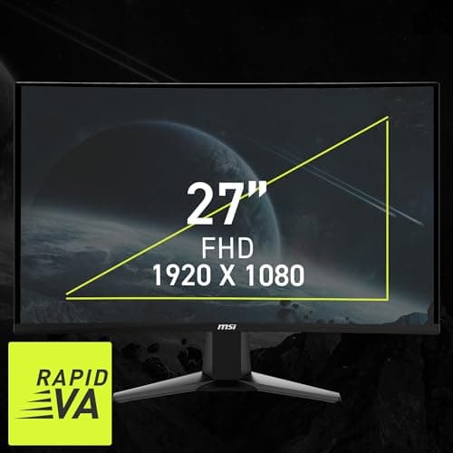 MSI MAG 27C6F 27" 1080p 180Hz VA Curved Monitor image