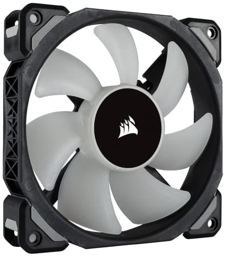 Corsair ML120 PRO 120mm RGB PWM 47.3 CFM Black / White 3-Pack image
