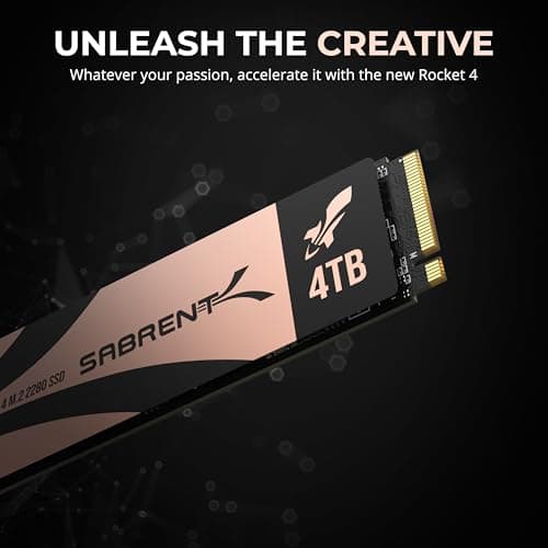 Sabrent Rocket 4 4TB SSD M.2-2280 PCIe 4.0 X4 NVMe image
