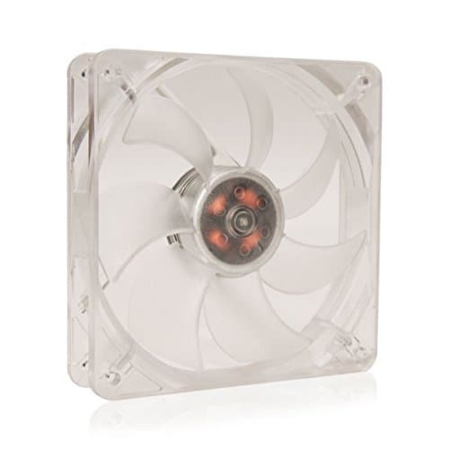 SilenX Effizio 120mm Clear 74 CFM Red LED 1-Pack image