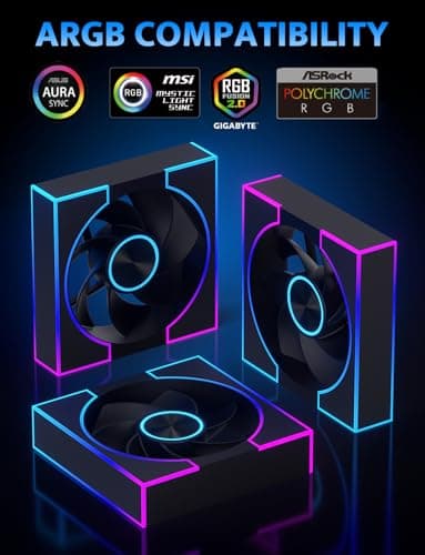 darkFlash DM8R LINE Black Reverse 120mm Black Pack of 3 image