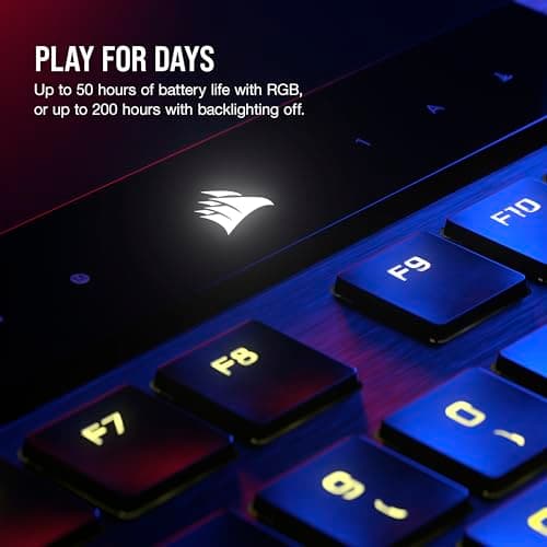 Corsair K100 AIR Wireless RGB Bluetooth/Wireless/Wired Gaming Keyboard image