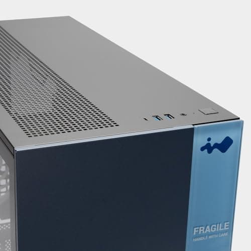 In Win F5 ATX Full Tower Black with Tempered Glass Side Panel and Front Panel USB 3.2 Gen 2x2 Type-C, USB 3.2 Gen 1 Type-A image