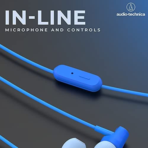 Audio-Technica SonicFuel CLR100iS Closed-Back In-Ear Headphones with Microphone image