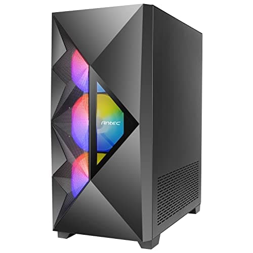 Antec Dark League DF800 FLUX ATX Mid Tower Black with Tempered Glass Side Panel and USB 3.2 Gen 1 Type-A image