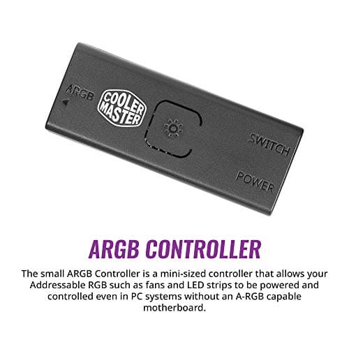 Cooler Master MasterBox MB520 ARGB ATX Mid Tower Black with Tempered Glass Side Panel image