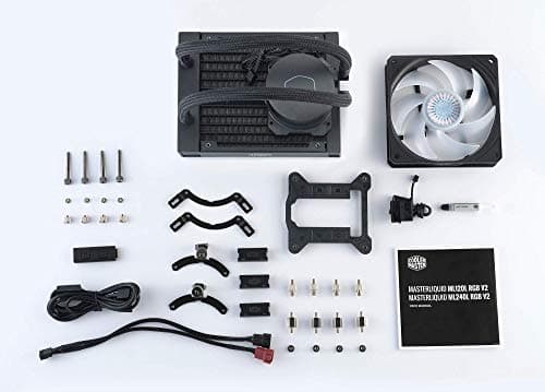 Cooler Master MASTERLIQUID ML120L RGB V2 Water 120mm RGB 65.59 CFM Black image