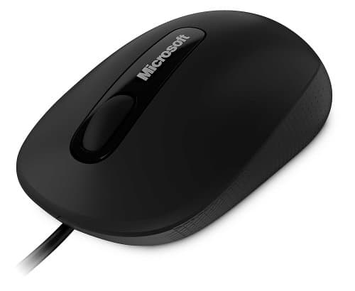 Microsoft S9J-00001 Wired Optical Black Mouse image
