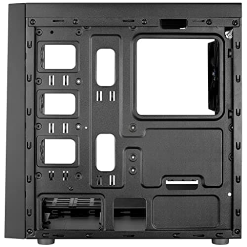 Aerocool Bolt Micro ATX Mini Tower Black with Tempered Glass Side Panel and USB 3.2 Gen 1 Type-A, USB 2.0 Type-A image