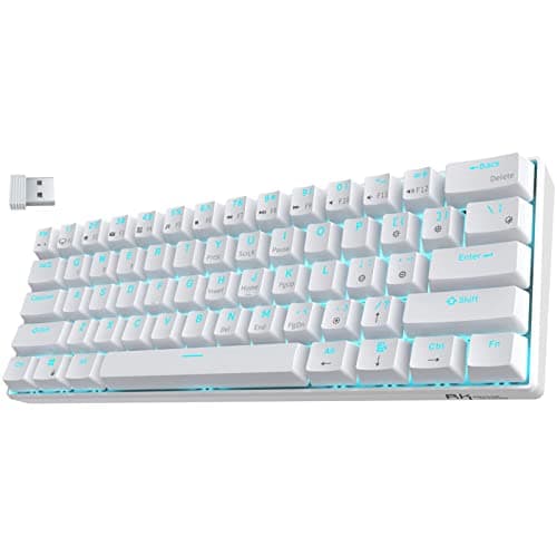 RK Royal Kludge RK61 Bluetooth/Wireless/Wired Mini RK Brown Mechanical Gaming Keyboard image