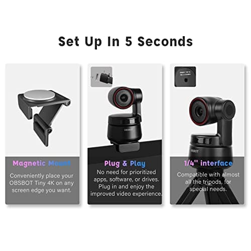 OBSBOT Tiny 4K Webcam image