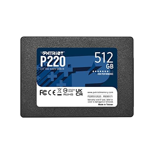 Patriot P220 512GB SSD 2.5" SATA main image
