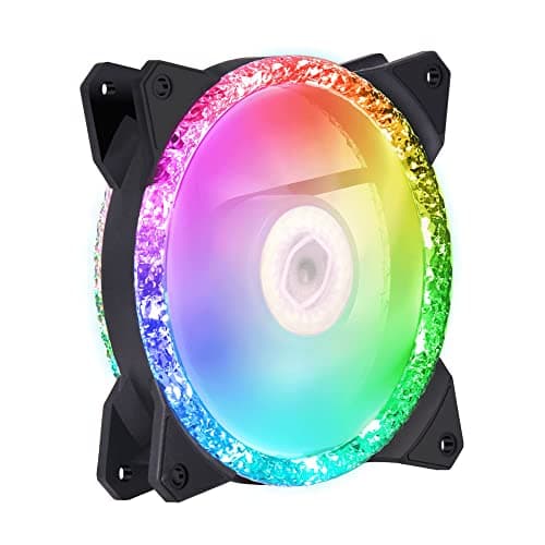 Cooler Master MasterFan MF Prismatic 120mm Black / White Addressable RGB PWM 55 CFM 3-Pack image