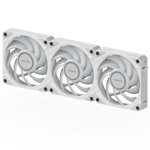 Gigabyte AORUS EZ CHAIN FAN 120mm White PWM ARGB 60 CFM 3-Pack image